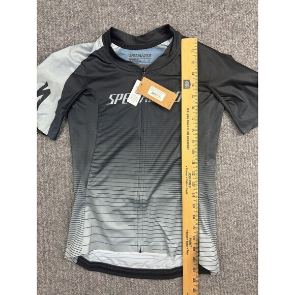 Specialized SL Jersey Shirt Womens Medium Black Gray Chart Team Cycling Bike New - Picture 4 of 6